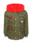 Куртка с аппликацией Little Marc Jacobs  –  Общий вид