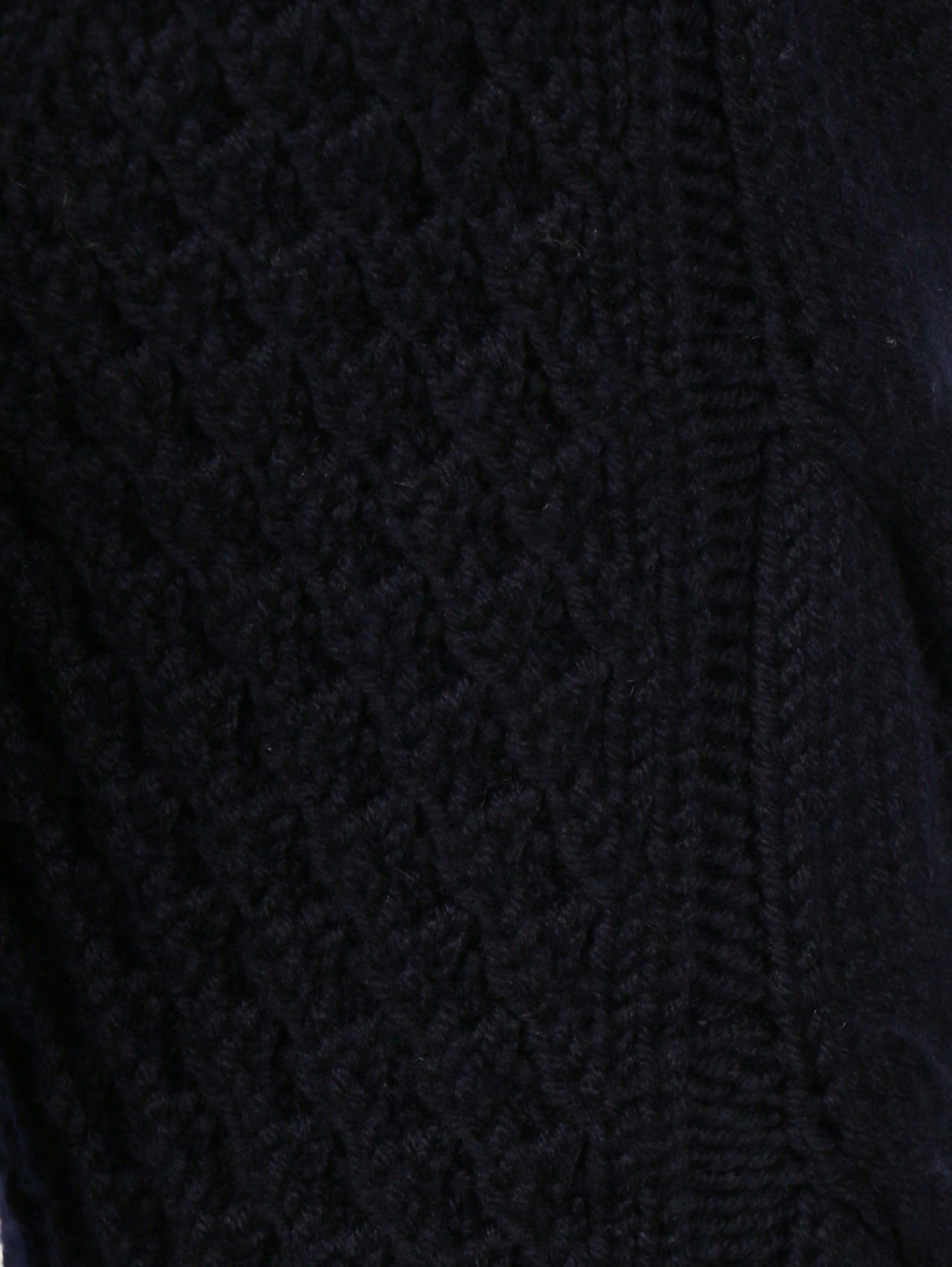 Джемпер из шерсти с боковыми разрезами Carven  –  Деталь1  – Цвет:  Черный