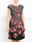 Платье-мини с цветочным узором Alberta Ferretti  –  Модель Верх-Низ
