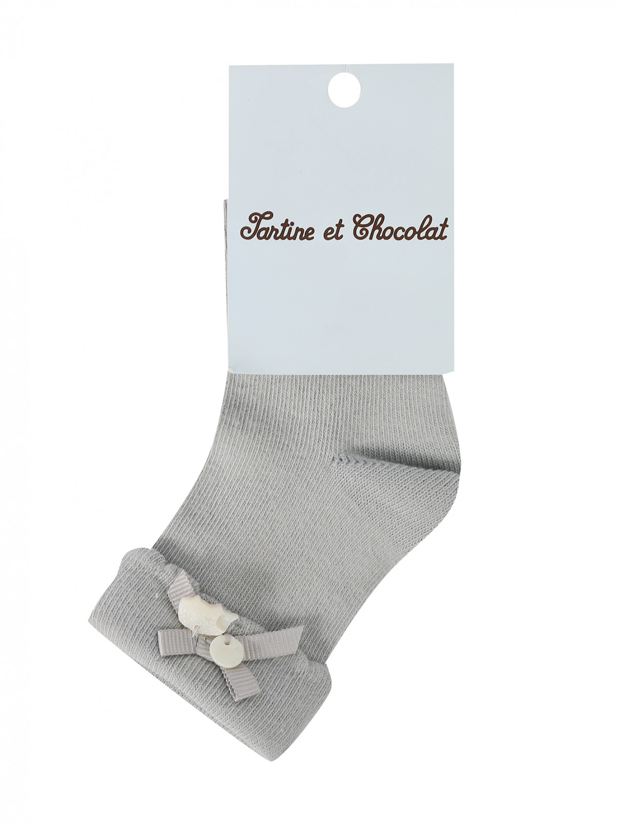 Носки из смешанного хлопка Tartine Et Chocolat  –  Общий вид  – Цвет:  Серый