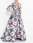 Платье-макси с цветочным узором Carolina Herrera  –  Модель Общий вид