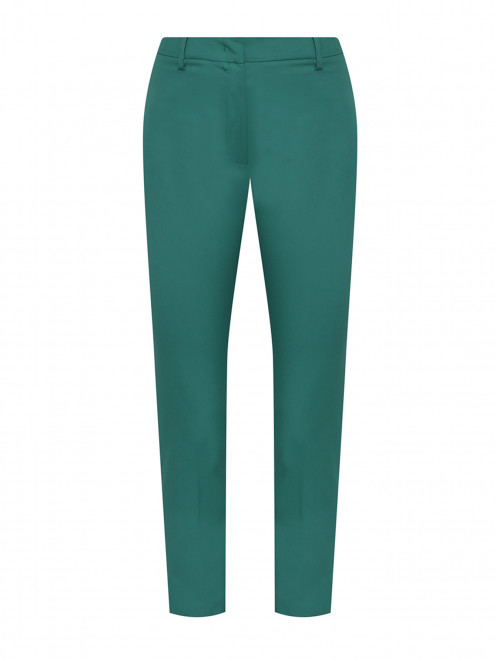 Брюки из хлопка зауженного кроя Weekend Max Mara - Общий вид