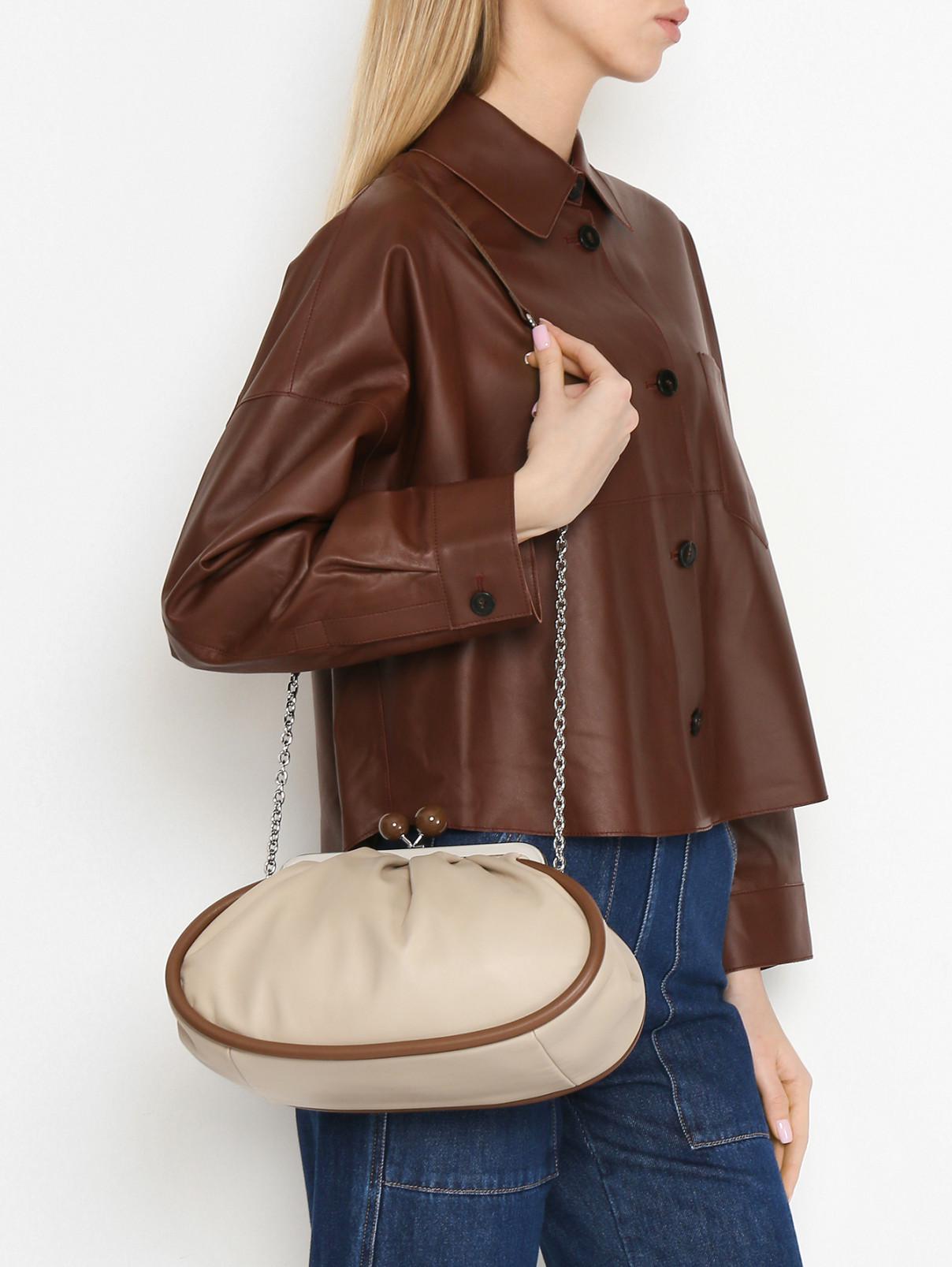 Weekend Max Mara коричневая сумка pasticcino bag (720726) купить