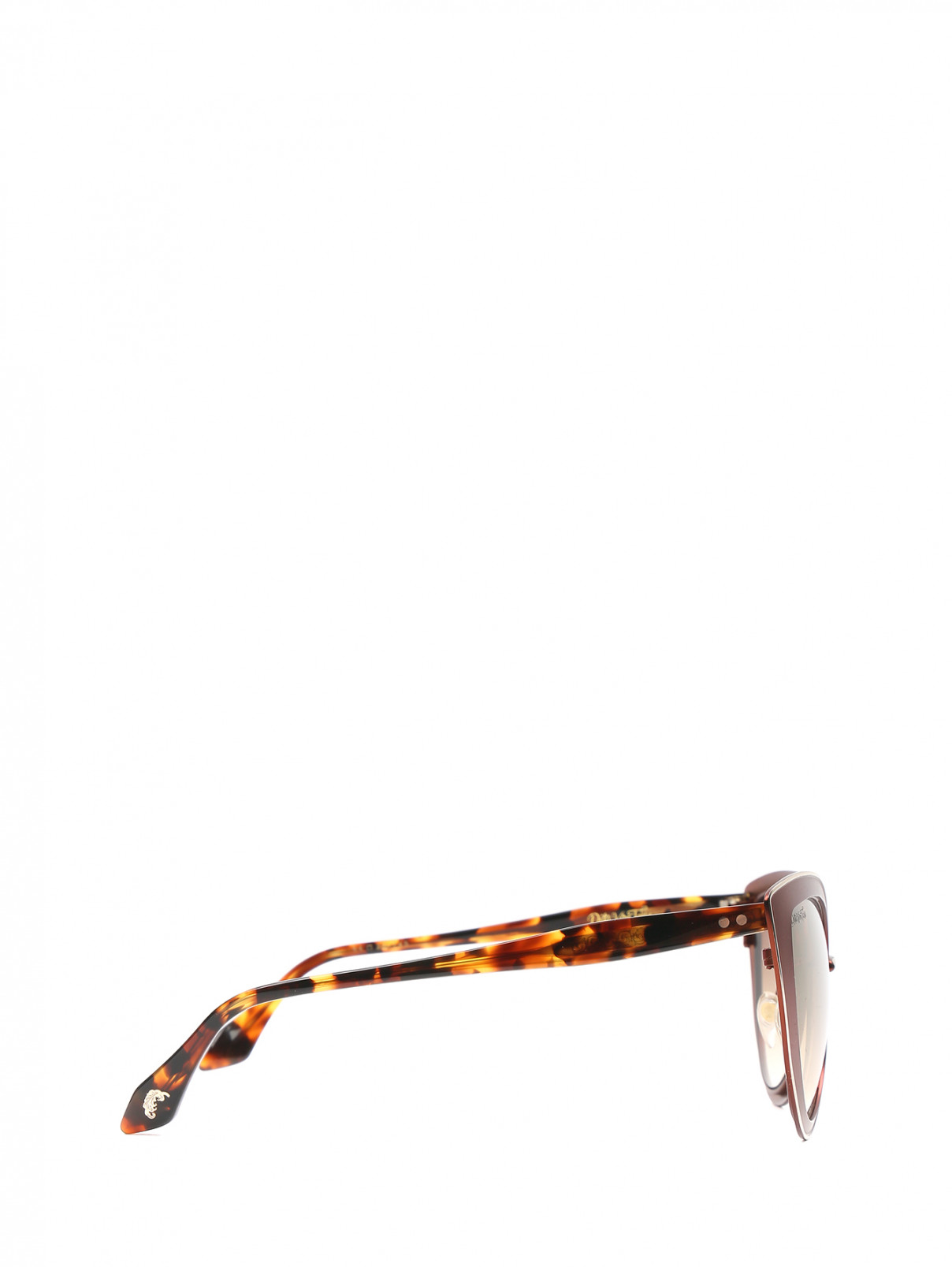 Cолнцезащитные очки в оправе из пластика и металла Dita  –  Обтравка2  – Цвет:  Металлик
