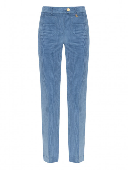 Вельветовые брюки из хлопка с карманами Luisa Spagnoli - Общий вид
