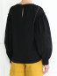 Блуза из хлопка свободного кроя с разрезами Alberta Ferretti  –  МодельВерхНиз1
