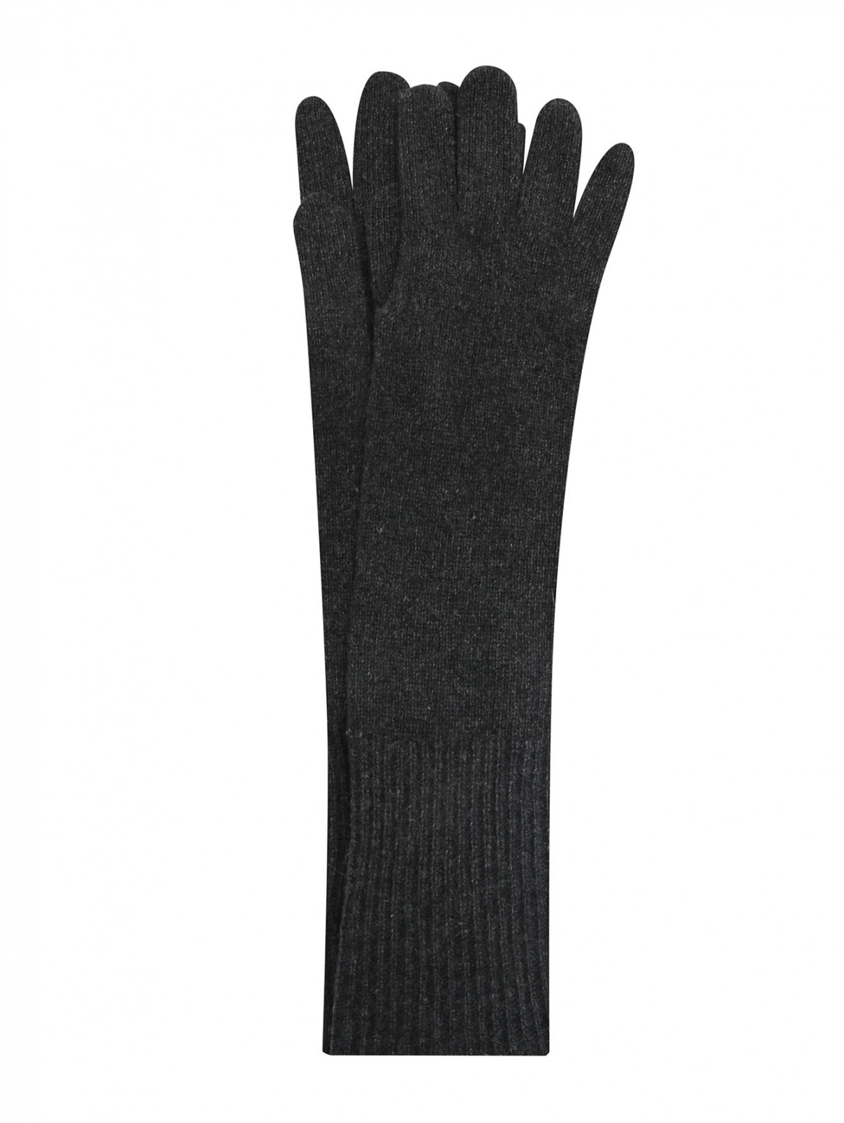 Длинные перчатки из кашемира и шерсти Malo  –  Общий вид  – Цвет:  Серый