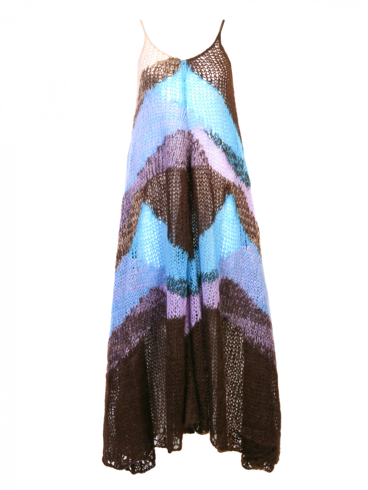 Платье с узором Jil Sander  –  Общий вид  – Цвет:  Мультиколор