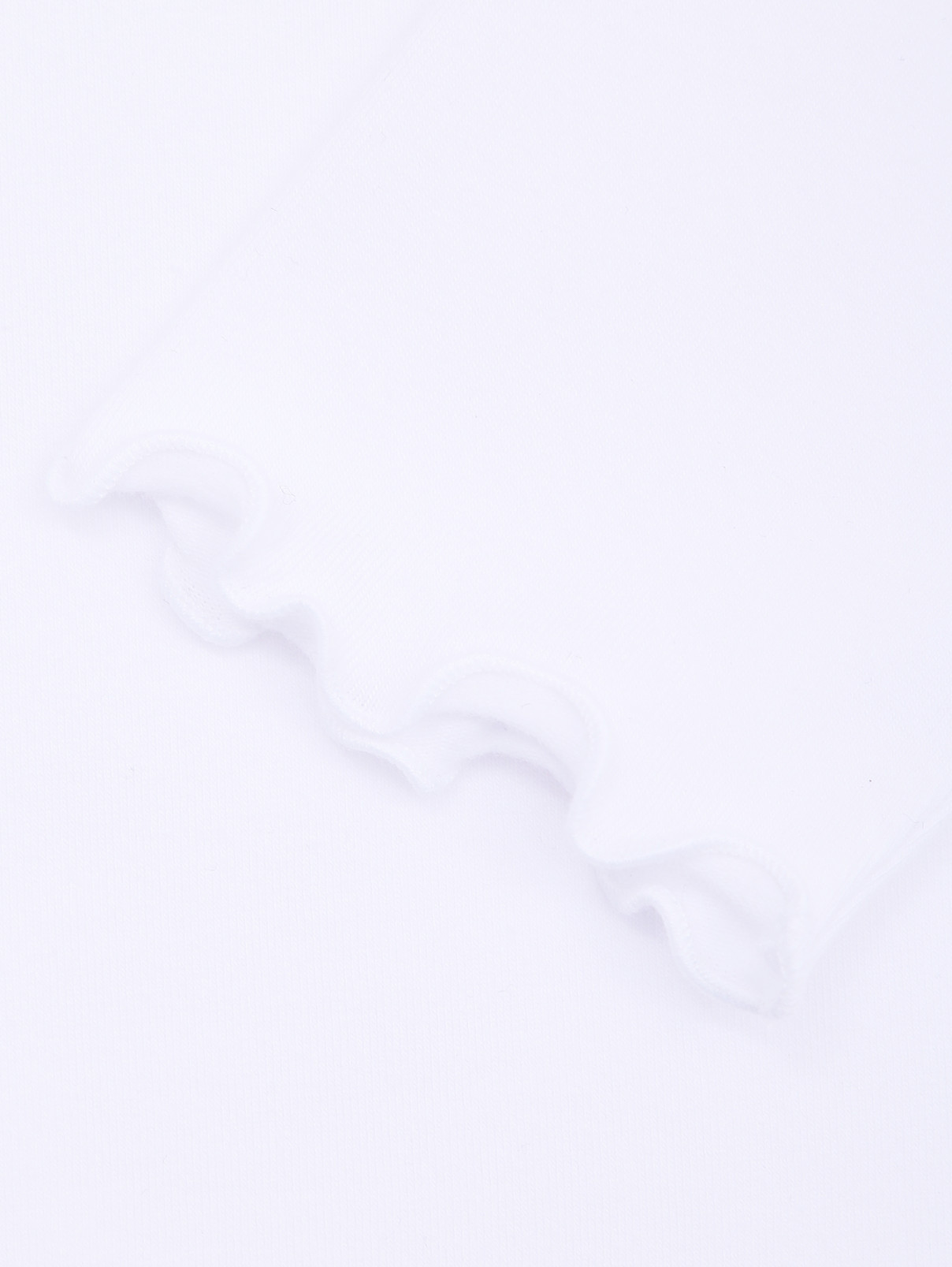 Водолазка с фигурным низом и рукавами Il Gufo  –  Деталь1  – Цвет:  Белый