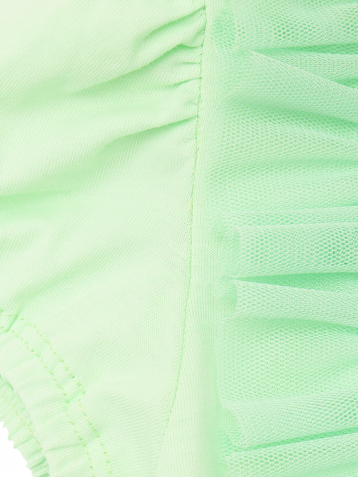 Платье из трикотажа с сеткой Iceberg  –  Деталь  – Цвет:  Зеленый