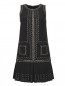 Платье-мини с накладными карманами и декоративной отделкой Andrew GN  –  Общий вид