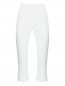 Укороченные брюки из льна с кружевной отделкой Ermanno Scervino  –  Общий вид