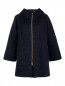 Пальто из шерсти и мохера на молнии с капюшоном BOSCO  –  Общий вид