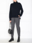 Укороченные брюки из шерсти с карманами Weekend Max Mara  –  МодельОбщийВид
