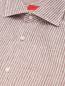 Рубашка из льна с узором полоска Isaia  –  Деталь1