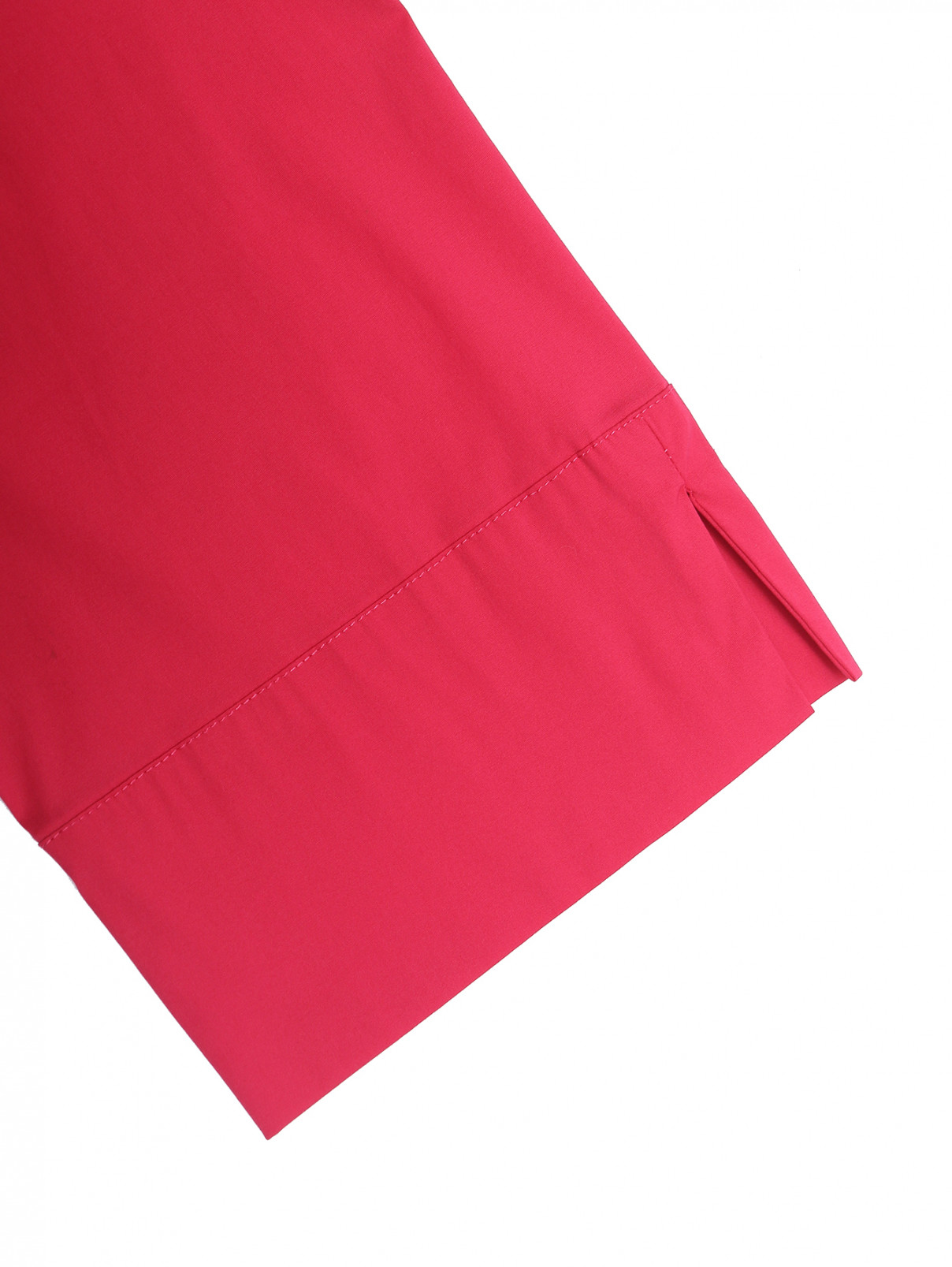 Рубашка из смешанного хлопка на пуговицах Marina Rinaldi  –  Деталь1  – Цвет:  Фиолетовый