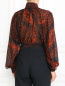 Полупрозрачная блуза из шелка с узором Jean Paul Gaultier  –  Модель Верх-Низ1