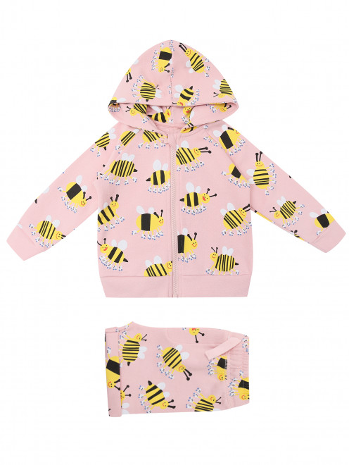 Трикотажный костюм с шортами Stella McCartney kids - Общий вид