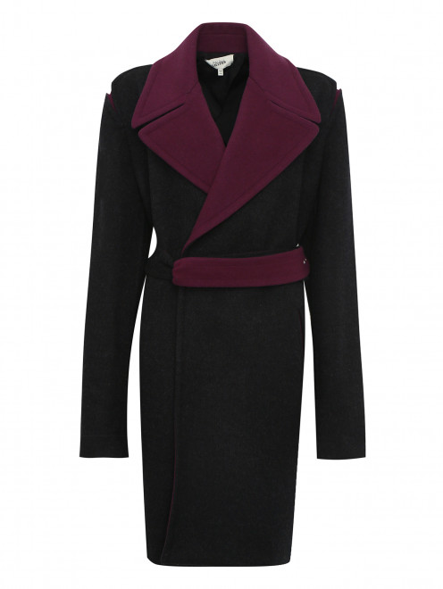 Пальто из шерсти с контрастной отделкой Jean Paul Gaultier - Общий вид