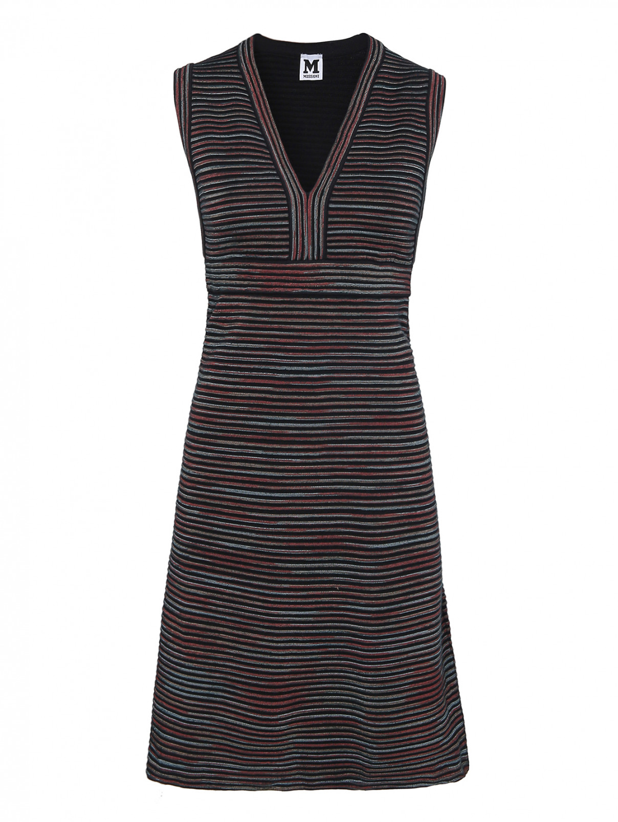 Платье из смешанной шерсти в полоску M Missoni  –  Общий вид