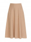 Трикотажная юбка из смешанной шерсти расклешенного кроя Weekend Max Mara  –  Общий вид