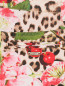 Шорты из плотного хлопка с цветочным узором Roberto Cavalli  –  Деталь
