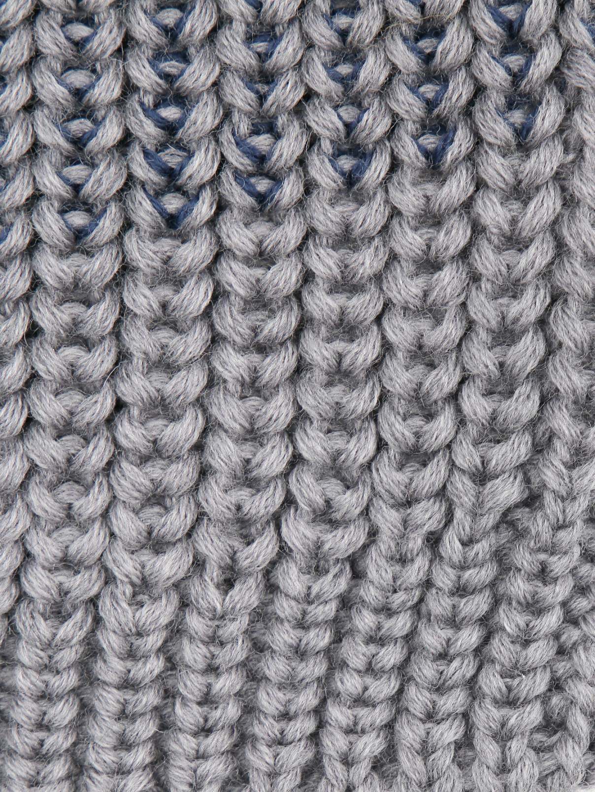 Шапка крупной вязки из шерсти Catya  –  Деталь1  – Цвет:  Синий