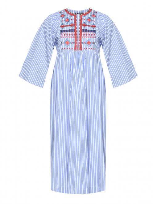 Платье-миди из хлопка с вышивкой Weekend Max Mara - Общий вид