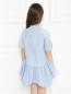 Платье на пуговицах с воротником стойкой Armani Junior  –  МодельВерхНиз1