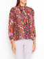Блуза на пуговицах с шарфом в комплекте Max&Co  –  МодельВерхНиз