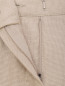 Бриджи из хлопка и льна с необработанным краем Max Mara  –  Деталь