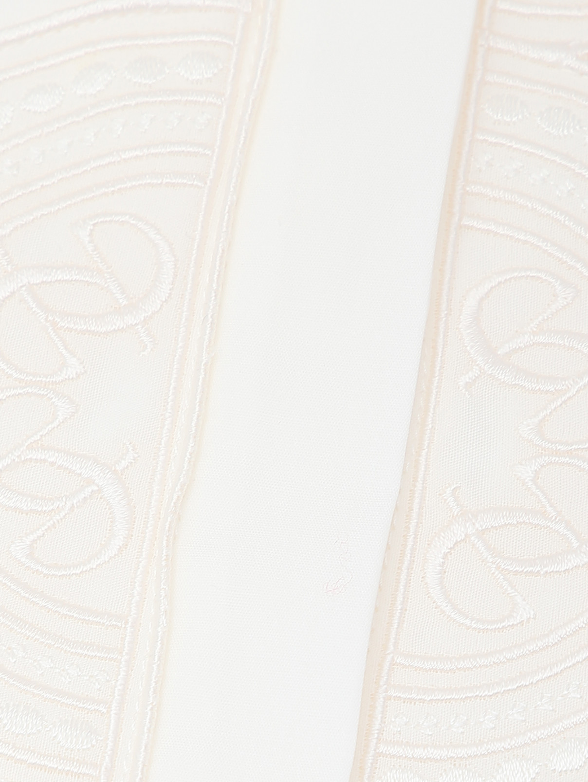 Блуза из хлопка с аппликацией Elie Saab  –  Деталь  – Цвет:  Белый