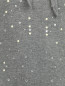 Трикотажное платье с шелковистыми вставками и воротничком MiMiSol  –  Деталь1