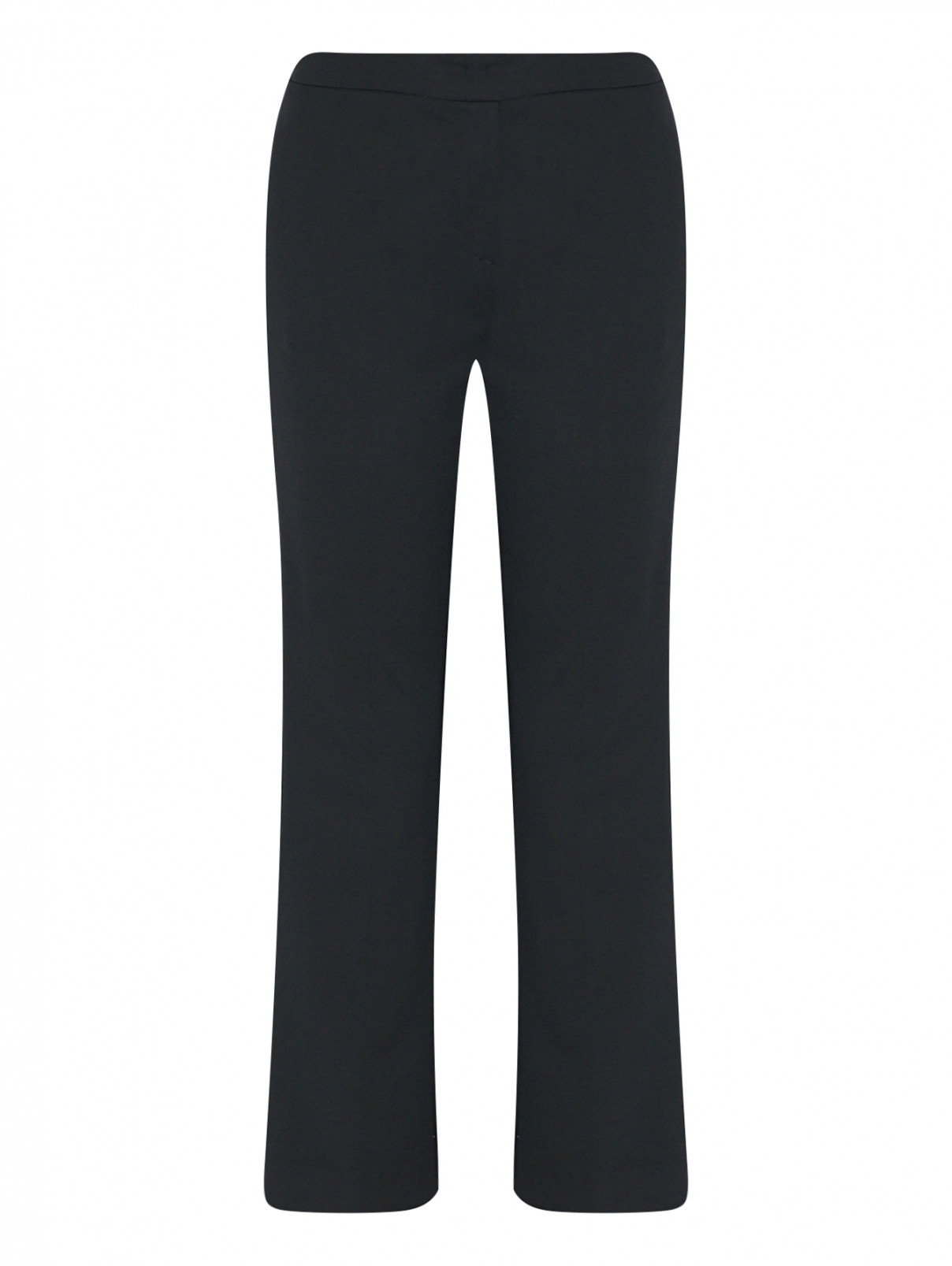 Укороченные брюки с карманами Max&Co  –  Общий вид  – Цвет:  Черный