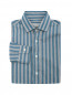 Рубашка из хлопка с узором "полоска" I Piccoli GiosBrun  –  Общий вид