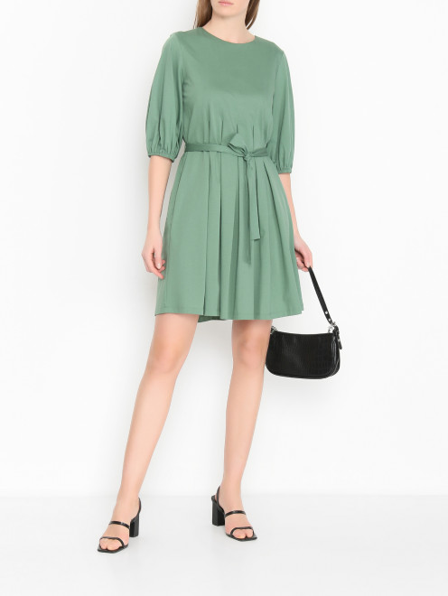 Однотонное платье из хлопка Weekend Max Mara - МодельОбщийВид