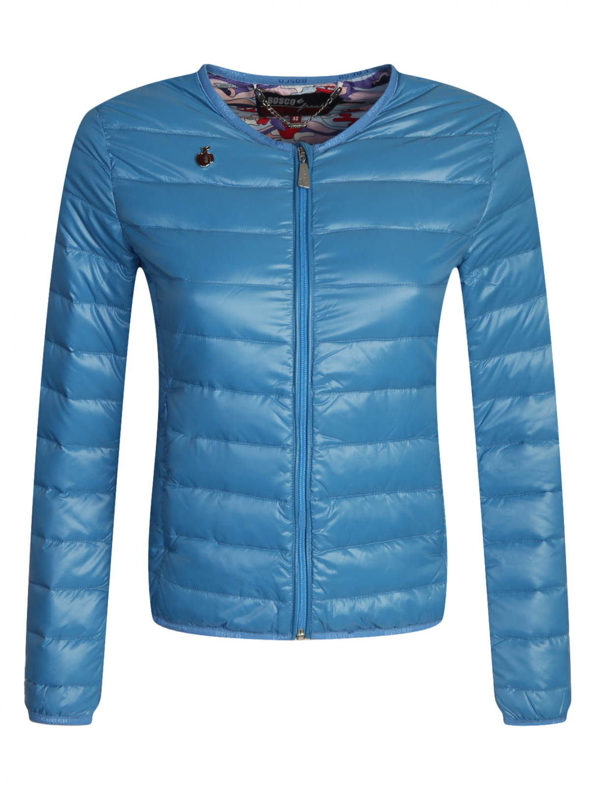 Стеганая куртка на молнии BOSCO  –  Общий вид  – Цвет:  Синий