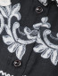 Блуза с узором и кружевом свободного кроя Ermanno Firenze  –  Деталь