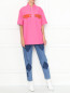 Блуза свободного кроя с короткими рукавами Calvin Klein 205W39NYC  –  МодельОбщийВид