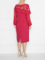 Платье с воланом и декором кружевом Marina Rinaldi  –  МодельВерхНиз1
