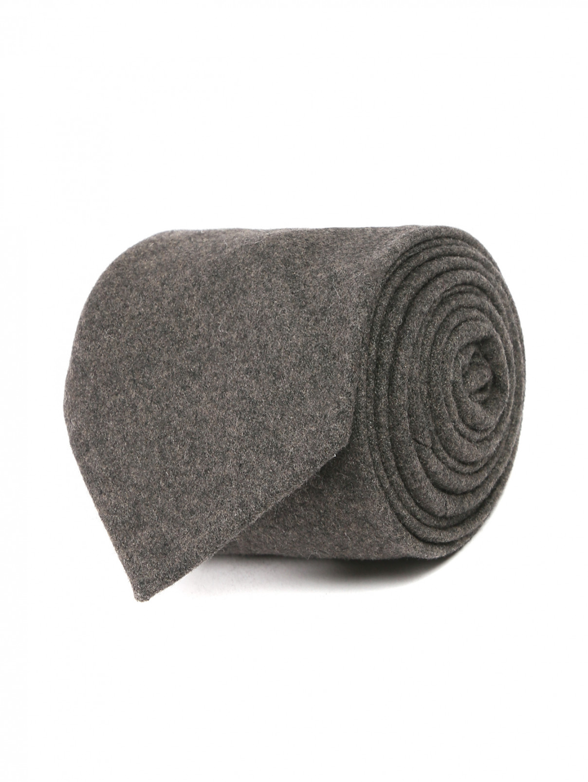 Галстук из шерсти Eton  –  Общий вид  – Цвет:  Серый