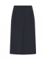 Комбинированная юбка-миди из шерсти со вставками Weekend Max Mara  –  Общий вид