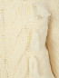 Свитер из шерсти фактурной вязки с высоким воротом BOSCO  –  Деталь