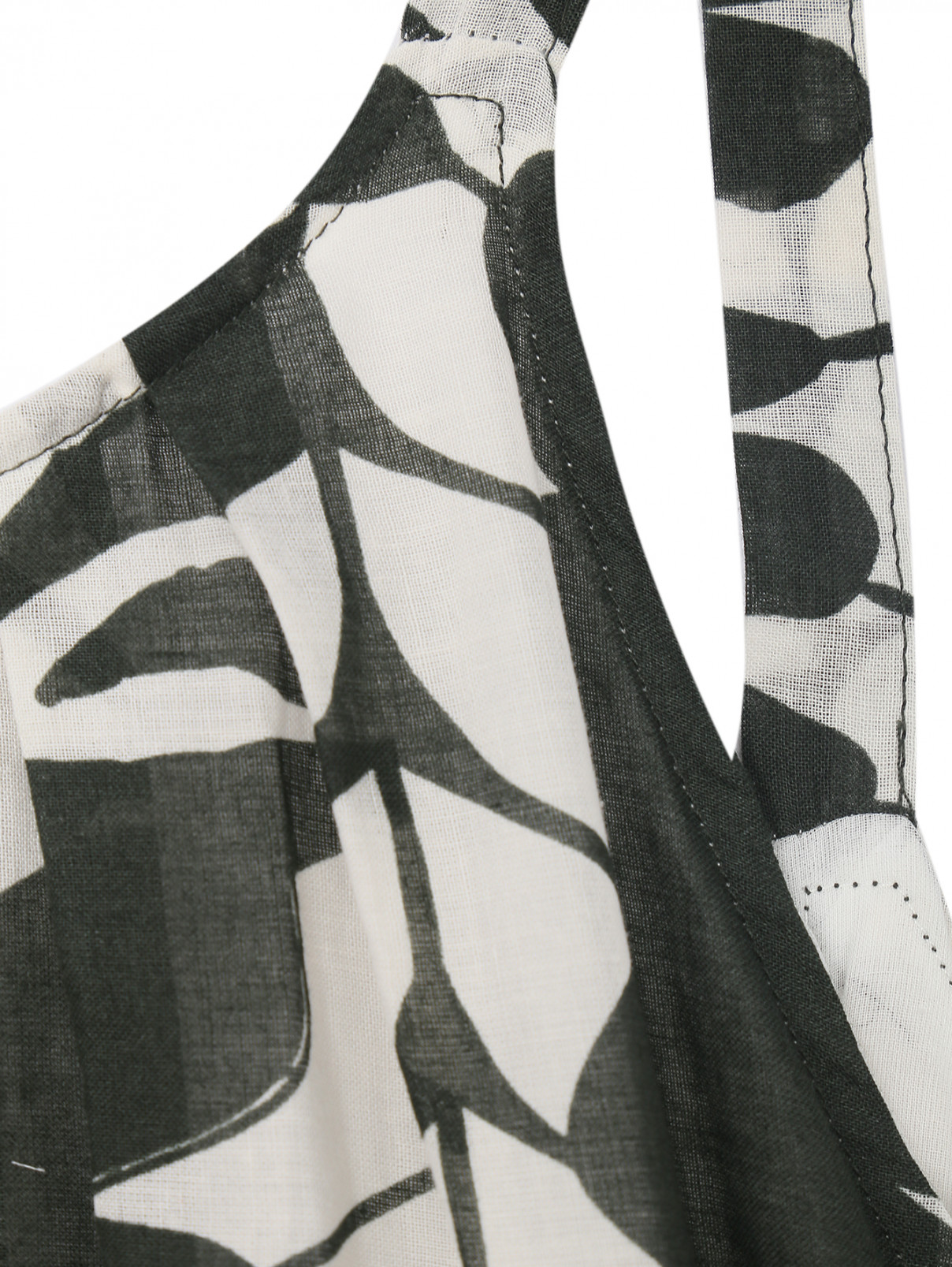 Платье из хлопка с узором Alpha Studio  –  Деталь1  – Цвет:  Узор