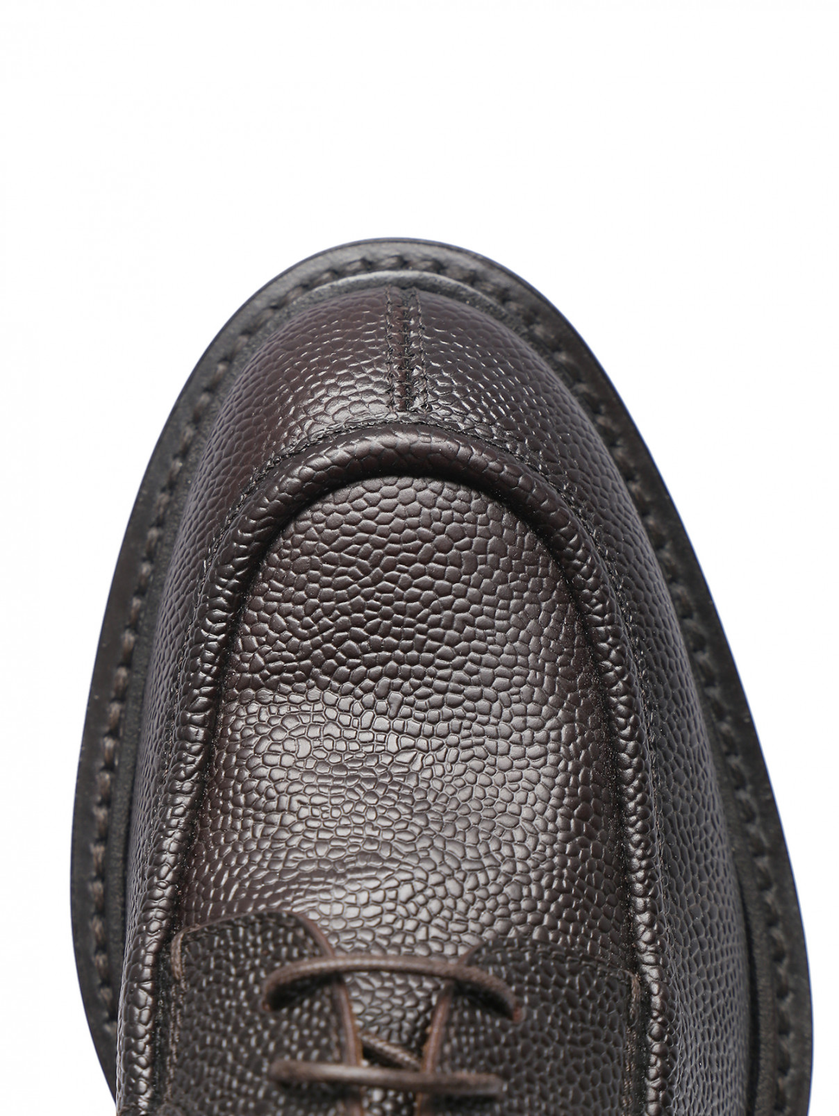 Туфли из кожи на шнурках LARDINI  –  Обтравка3  – Цвет:  Коричневый