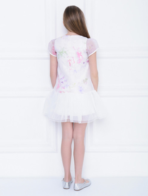 Платье-мини с цветочным узором - МодельВерхНиз1