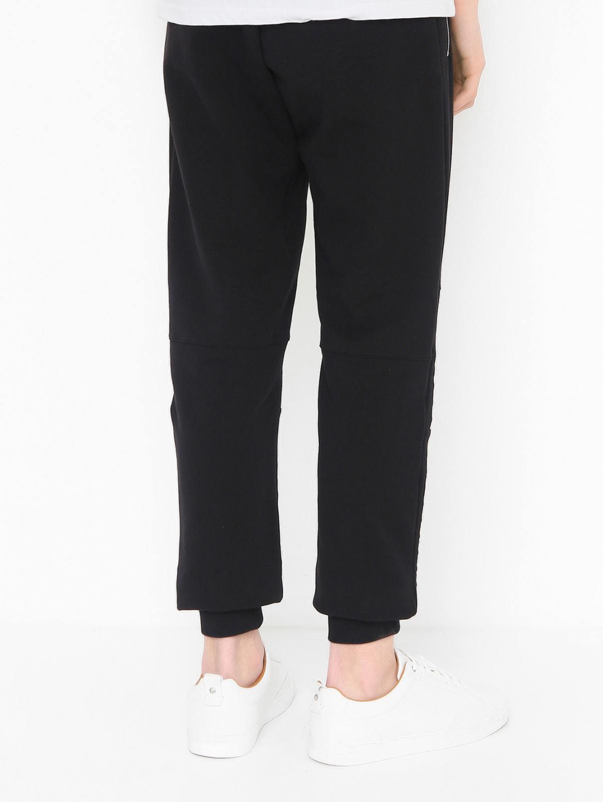 Трикотажные брюки на резинке Philipp Plein  –  МодельВерхНиз1  – Цвет:  Черный