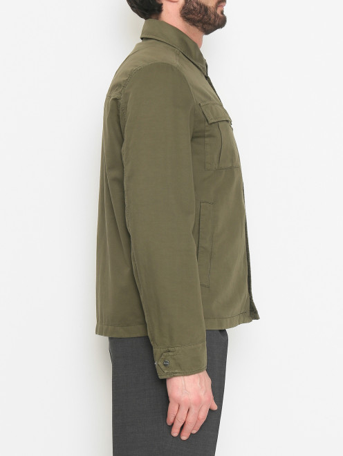 Куртка-рубашка с накладными карманами  - МодельВерхНиз1