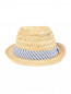 Шляпа соломенная с контрастной вставкой Stetson  –  Обтравка1