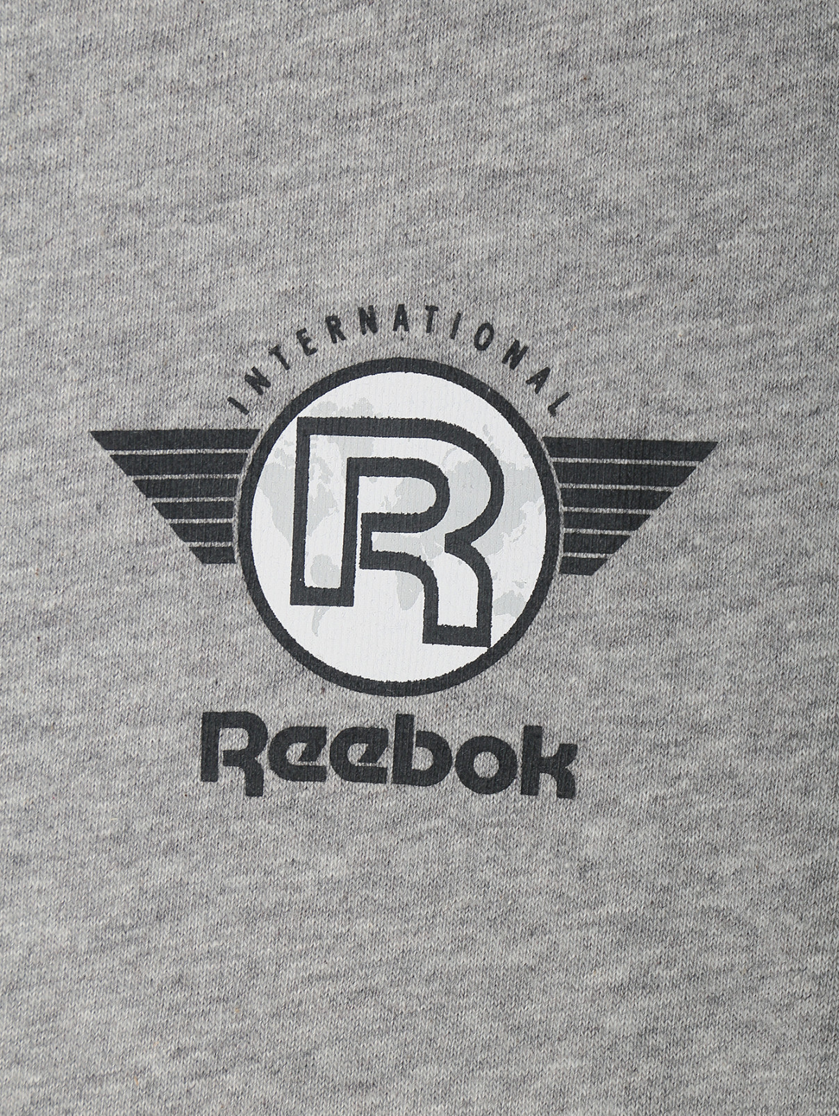 Футболка из хлопка с логотипом Reebok Classic  –  Деталь